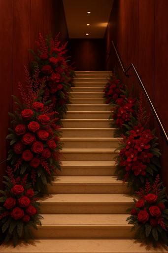 Custom made On site Flower Arrangement service